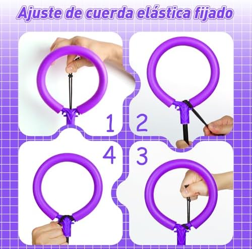 Bola de Salto de Tobillo Recargable con Luz y Contador para Niñas 6-11 Años