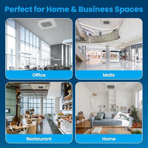 Senville 24,000 BTU Ceiling Cassette Mini Split AC Heat Pump, 18000 BTU, 208/230V, Inverter