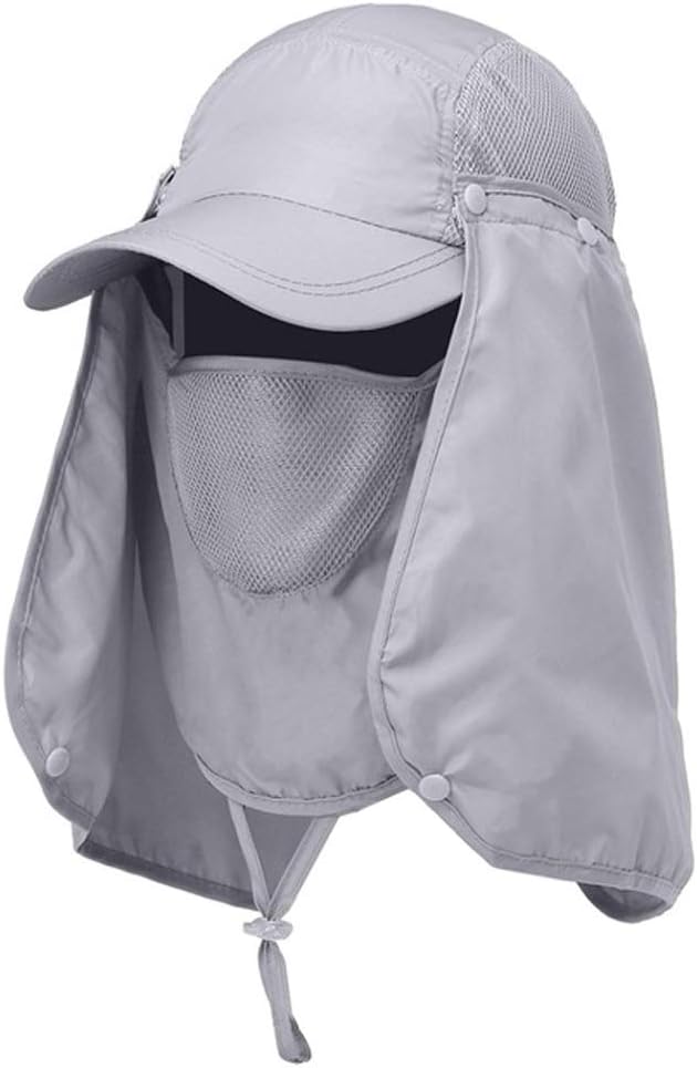 Outdoor Sport Hiking Camping Visor Hat UV Protection Face Neck Cover Fishing Hat Cap