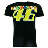 Valentino Rossi VR46 Moto GP The Doctor Black T-shirt Official 2017