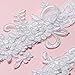 Slocyclub Lovely Women Ivory Bridal Garter with Pearl Lace Garter Set