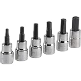 CRAFTSMAN Hex Bit Socket Set, 3/8" Drive, Metric, 6-Piece (CMMT34448)