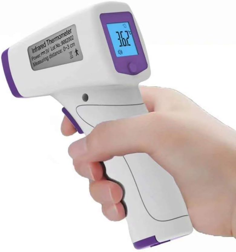 No Touch Digital Forehead Thermometer for Kids and Adult, Ear and Forehead Function with Alarm and Memory Function