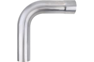 A-KARCK Exhaust 90 Degree Tube 2.25" OD, Mild Steel Exhaust Pipe Mandrel Bend, Custom Your Own Exhaust System