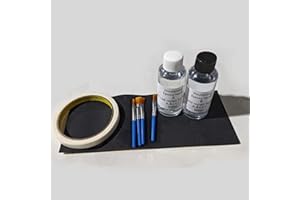 Houderrong Fishing Rod Repair Kit with Epoxy Resin,Sanding Paper and Masking Tape,Gluing Brush,Quick Fix Fishing Rods and Durable.