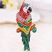 Parrot Pendant Keychain, Fashionable Jewelry Key Ring Cute Bird Shape Pendant Rhinestone Decoration Keychain(Red)thumb 1