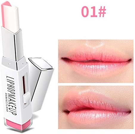 Fuhaoo Two-tone Tint Lip Bar Long Lasting Lipstick Lip Balm 2g - 8 Color Choose (#1)