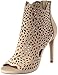 Delicious Women's Fatina Floral Laser Cut Open Toe Stiletto Heel Bootie