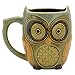 Teagas Cute Owl Mug Cup 12 oz - Cyan Cute Owl Morning Coffee Ceramic Mug