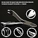 FAMILIFE Stainless Steel Toenail Clippers for Thick Nails, Ingrown Nails with Leather Pouch