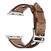 Compatible with Apple Watch 38mm 40mm 42mm 44mm Calf Leather Compatible iWatch Band/Strap Compatible I Watch Series 4 Series 3 Series 2 Series 1, (38mm(40mm for Series 4), Brown)