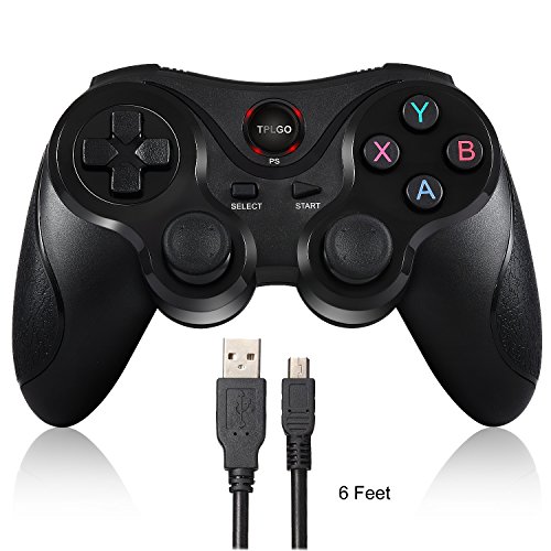 TPLGO Wireless Controller for PS3 Controller, Blutooth Double Shock