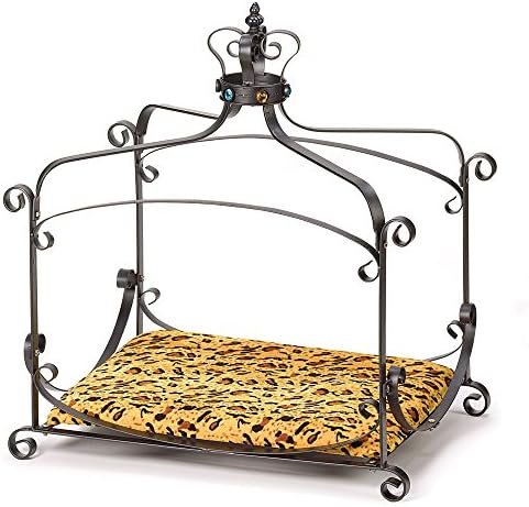 Smart Living Comapany Gracelove Dog Cat Ferret Royal Splendor Velvet Canopy Pet Bed New