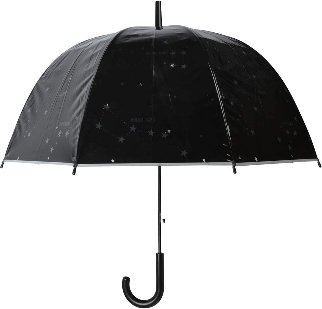 Fallen Fruits Esschert Transparent Stars Umbrella, black