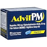 Advil PM 200mg Caplets, 20 Count