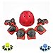 Kids Protective Gear Set and Helmet,Boys Girls Adjustable Helmet with Pads Set Knee Elbow Pads and Wrist Guards for Roller, Scooter, Skateboard, Bicycle for 3-8 Years Old Kids (Green)