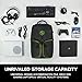 ENHANCE Universal Console Laptop Gaming Backpack for Xbox One, PS4 Pro & VR Sytems – Gear Arsenal Storage for Controllers, Headsets, Games, Mice, Keyboards & Accessories – Greenthumb 4