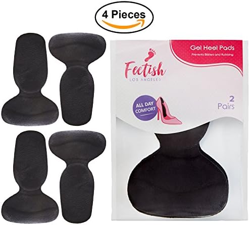 High Heel Pads, High Heel Inserts, Womens High Heel Grips | Heel Snugs | Anti-Slip Shoe Cushions for Blister Prevention | Premium Ladies Insoles To Improve Fit in Shoes Too Big| Black