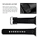 Fullmosa Leather Bands Compatible with Apple Watch Band 41mm 40mm 38mm 42mm 44mm 45mm 46mm 49mm Women Men for iWatch Ultra 2/Ultra/10/9/8/7/6/5/4/3/2/1/SE2/SE, 42mm 41mm 40mm 38mm Black/Silver