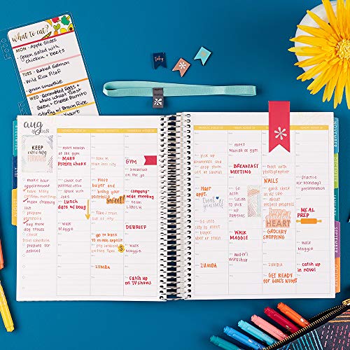 2019 12 Month Jan Dec Lifeplanner Painted Petals Hourly Colorful Layout