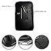 VIIGER Vertical Leather Phone Case Holster with Belt Clip Dual Zipper Pocket Belt Loop Pouch Bag Men Belt Pouch Holder Cellphone Belt Case Compatible with iPhone 12 Pro Max 8 Plus 7 Plus 6 Plus, black