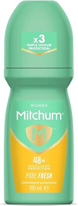 Mitchum Women 48HR Roll-On Deodorant Antiperspirant Pure Fresh 100ml view 1