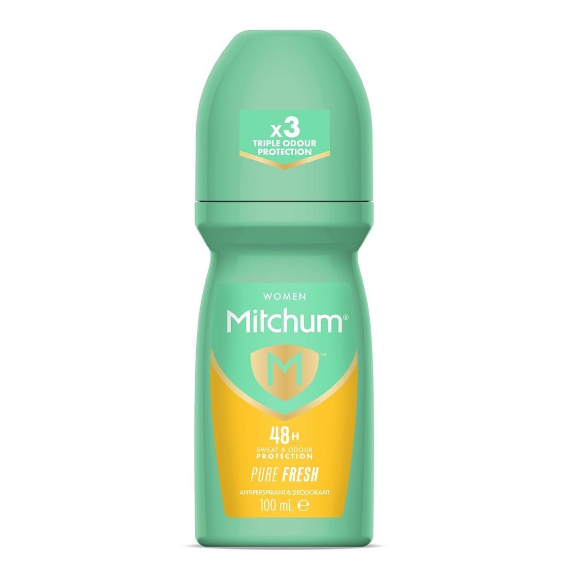Mitchum Women 48HR Protection Roll-On Deodorant & Antiperspirant (100ml) Pure Fresh, Dermatologist Tested
