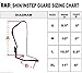 RAD MMA Shin Instep Foam Pad Support Boxing Leg Guards Foot Protective Gear Kickboxing Black