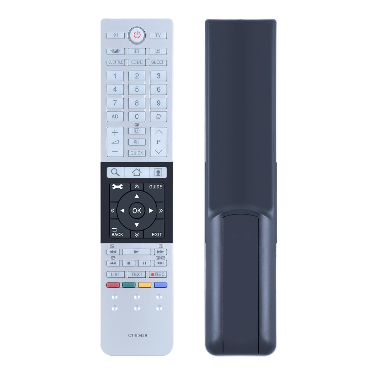 CT-90429 Remote Control for Toshiba 3D 4K TV, Compatible with 58L7363RB 39L4333DG 40L3775D L7300A 40L6353D 32L6353DG 50L7300U 58L7365DG 58L7300U 58L9300VM 65L9363DG — image 1