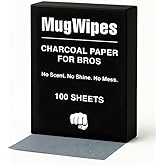 MugWipes Oil Control Charcoal Face Wipes for Men – 100 Pocket-Ready Wipes, 2–3 Month Supply, Matte Finish in 3 Seconds, No Shine, No Mess, Oily & Acne-Prone Skin, Gym, Travel, Fragrance-Free, Vegan
