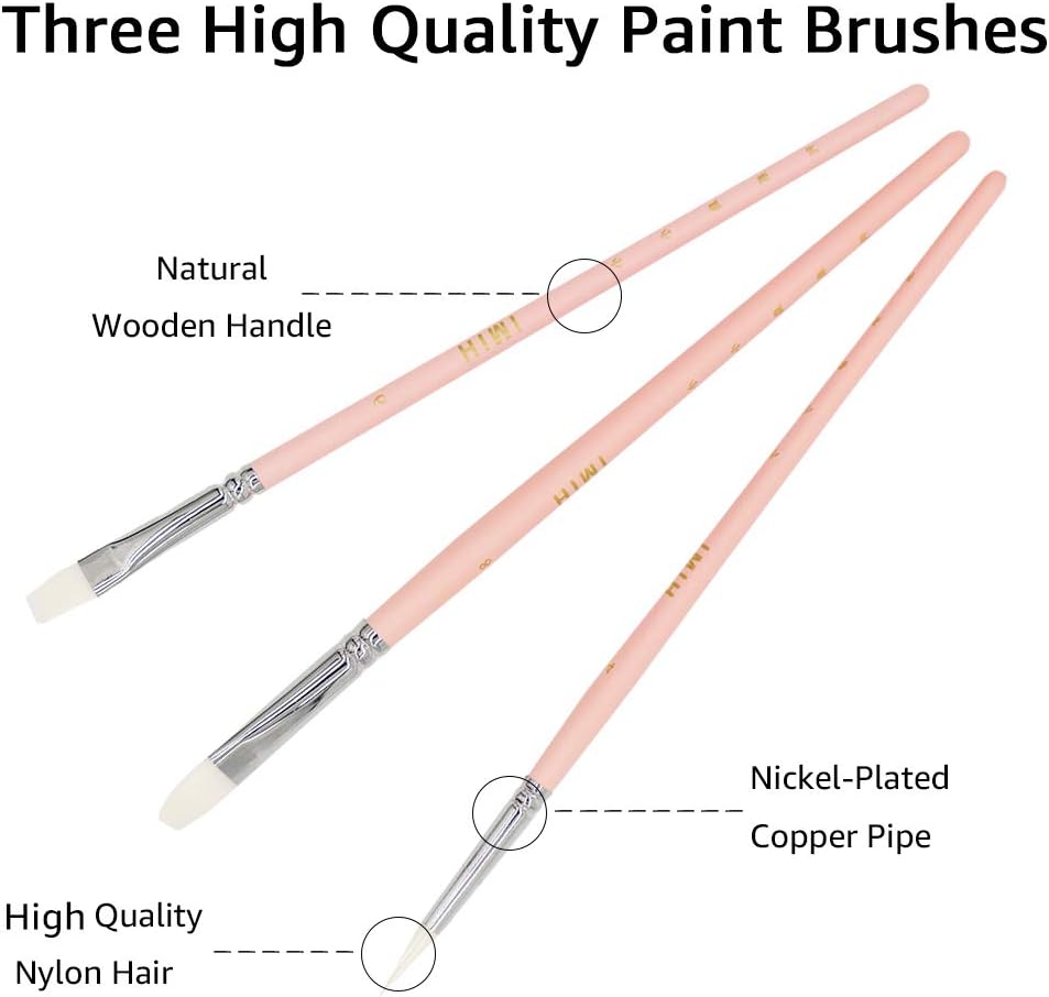HIMI Gouache Paint Set, 24 Colours x 30ml with 3 Brushes & a Palette, Unique Jelly Cup Design, Non-Toxic - Image 4
