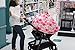 Baby Car Seat Cover, Nursing Cover for Breastfeeding Moms, Grocery Cart Cover, 4 in 1 Multi Use Stretchy Canopy for Baby Girls