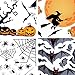Ouddy 143 PCS Halloween Window Clings Decals Wall Decals, Halloween Party Decorations - Witch, Pumpkin, Cat, House, Spider, Bat Decals Haunted House Party Decorations
