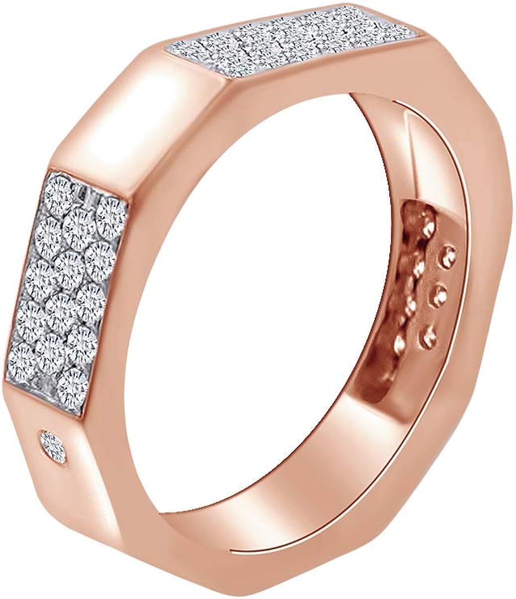 Anello Eternity oro bianco 18k Diamanti Asscher 1 carato - Scermino