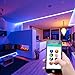 LE Smart 16.4ft 300 LED RGBW Light Strip, RGB+Daylight White Color Changing Dimmable, Waterproof, Bluetooth & Smartphone APP Remote Control Brightness Adjustable Ribbon Light for Home Party Decoration