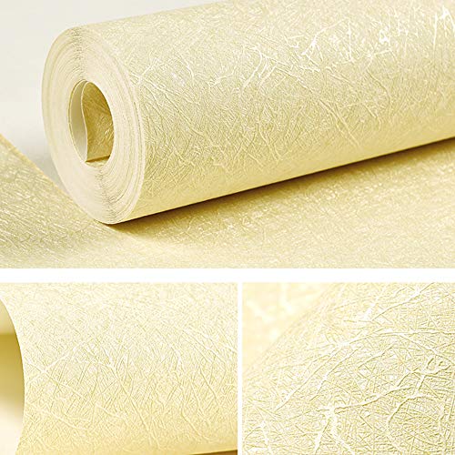 15.7"X 118" SelfAdhesive Wallpaper Embossed Yellow Removable Wallpaper
