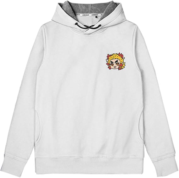 Amazon 鬼滅の刃 きめつのやいば パーカー 煉獄杏寿郎 炎柱 裏起毛 保温 温かい 長袖 スウェット フッド付き ジャケット コスチューム 子供 キッズ 男の子 女の子 秋 冬 柔らかい グッズ トレーナー パーカー 通販