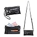 Small Crossbody Purse Leather Wristlet Wallet Women Clutch Handbag Multi Pocket Cell Phone Bag for iPhone X 8 7 Plus 6S/6 5S 5C Samsung Galaxy S8+ S7 S6 Edge S5 Katloo (Black)