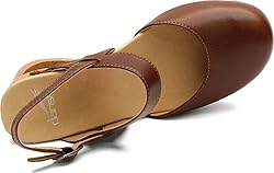 Dansko Women's Taci Tan Wedge Comfort Sandals