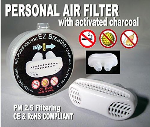 Personal Air Filter Nose Nasal Purifier with Activated Charcoal
