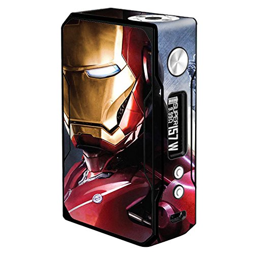 voopoo drag stickers Skin Decal Vinyl Wrap for 157W TC Resin/Reg. Vape Mod Skins Cover/Ironman in Dubai - UAE leak resistant SSS tech Size:RED LEATHER circle k njoy pods
