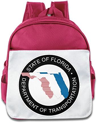 ESSES Kids Schoolbag Seal Of The Florida Department Of Transportation Backpack Pink