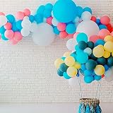 KkaFFe Balloon Arch Kit Tape Strip Single Double Hole Transparent view 12