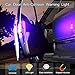 CJRSLRB 4Pcs Universal Wireless Car Door Safety LED Warning Light for Anti Rear-End Collision (Multicolor)
