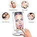 Lighted Vanity Makeup Mirror, Batteries or USB Charging, Natural Bright Magnifying Light, Movable & Two Power Supply Mode, Adjustable Brightness