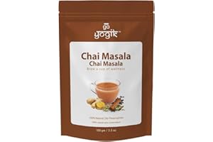 Go-Yogik Chai Masala Powder – Aromatic Indian Tea Spice Blend | 100g (80 Cups) | Vegan, Caffeine Free, No Sugar, Gluten free 