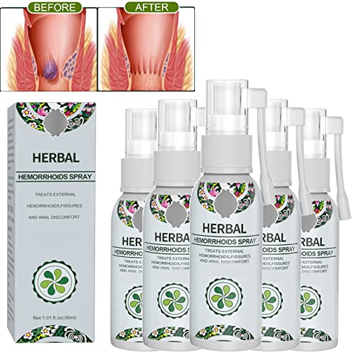 MQSHUHENMY Natural Herbal Hemorrhoids Spray, Hemorrhoid Treatment, Fast Relief of Hemorrhoids