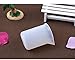 Fineder 6pcs Silicone Measuring Cups for Resin 100ml 10ml, DIY Glue Tools Cup Making Handmade Craft Nonstick Silicone Mixing Cups