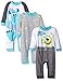 Disney Baby Monsters Inc Mike and Sully Coveralls, Blue, 9 Months (Pack of 3)