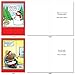 NobleWorks - 10 Assorted Funny Cards for Christmas - Cartoon Humor, Boxed Happy Holiday Notecards with Envelopes - Holly Jolly Rice Cakes A5557XSG-B1x10